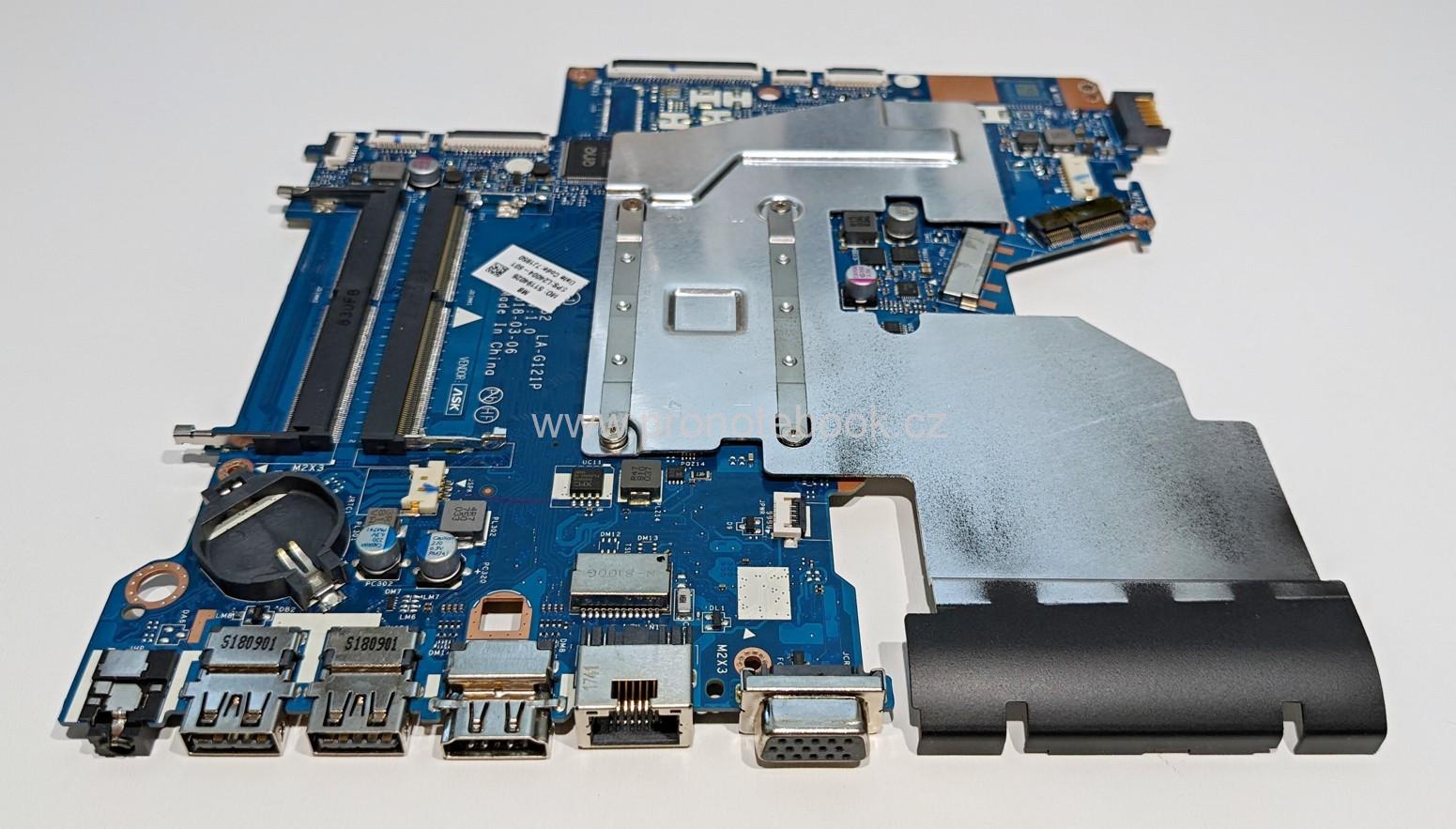 HP 250 G6 motherboard L24004-601, LA-G121P REV: 1.0, N4000, heatsink 924977-001 SKLADEM