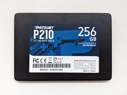 Patriot P210 256GB 2.5“ SATA III 6Gb/s P210S256G25 SKLADEM