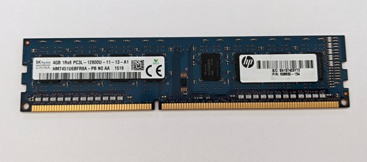 SK Hynix 4GB 240Pin DIMM DDR3 HMT451U6BFR8A-PB, 1.35V, 1Rx8, non-ECC, CL 11, PC3L-12800, 1600MHz SKLADEM