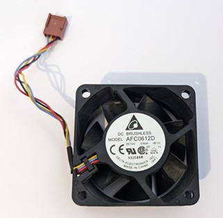 Delta Electronics AFC0612D DC 12V, 0.6A, 4 PIN – 4 wire, 60x60x25 SKLADEM