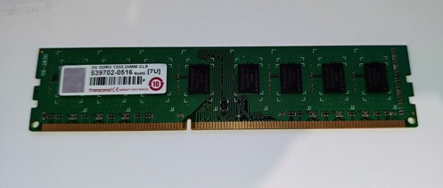 Transcend 2GB 240Pin DIMM DDR3 539702-0513, TK243PDF3, XDT861A3G-A,1.5V, 2Rx8, non-ECC, Dual Rank, CL9, PC3-10600, 1333MHz SKLADEM