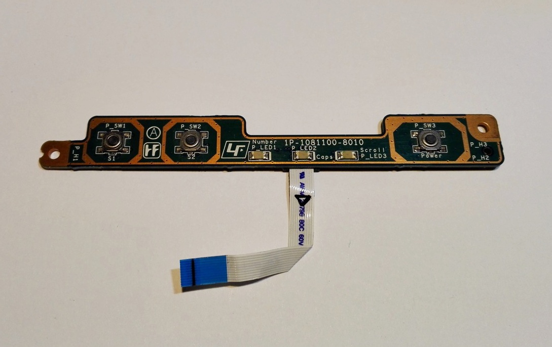 Power buton board  Sony VAIO VGN-NR38Z PCG-7131M, M722 SWX-279