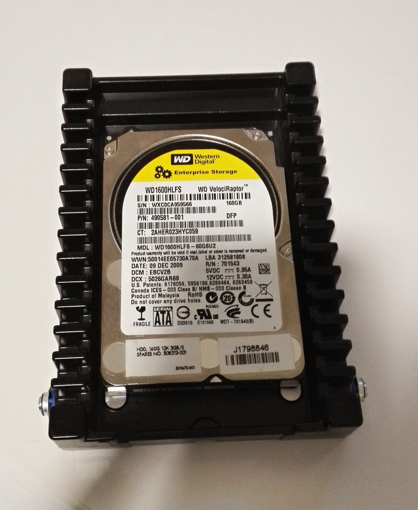 WD VelociRaptor 160GB, 10000RPM, WD1600HLFS, SATA