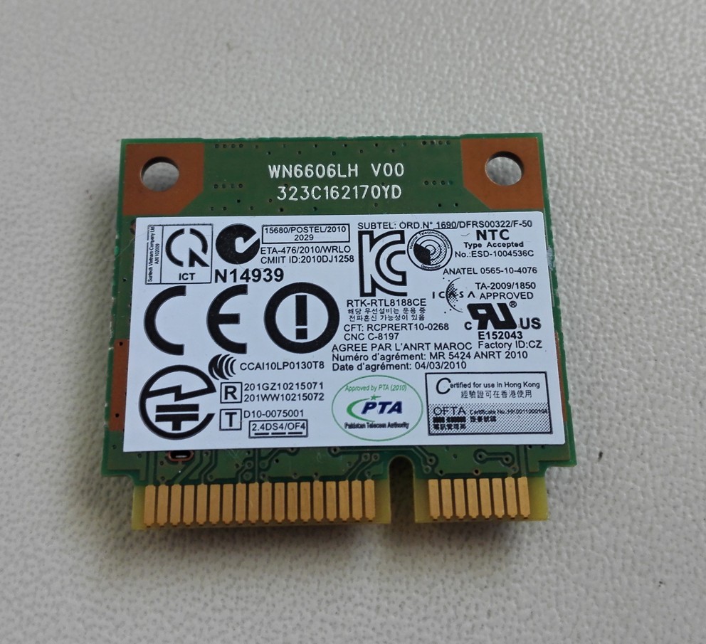 RealTek RTL8188CE Half Mini PCIe Wireless Wlan Card 802.11
