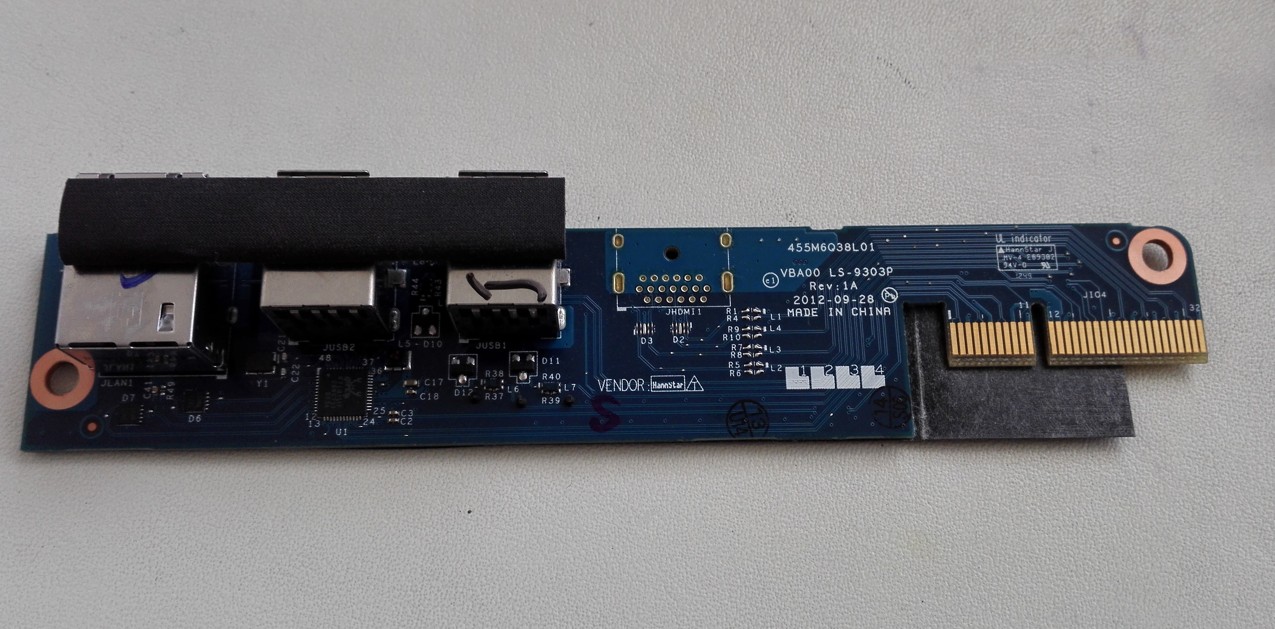 Lenovo C540 USB, RJ45 board LS-9303P 455M6Q38l01 