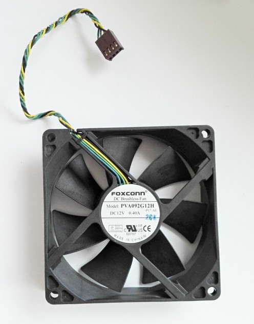 Foxconn Dell, HP, PVA092G12H Fan 12V 0.4A 4pin 92x92x25mm