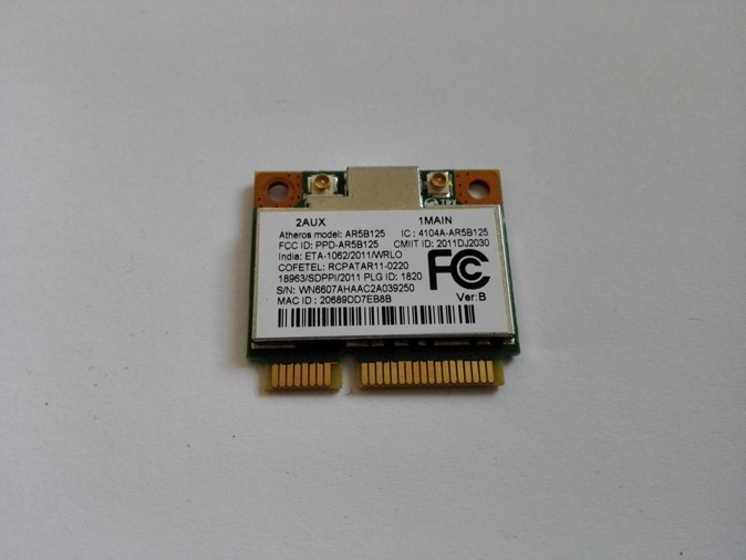 Atheros AR5B125 HP 670036-001 WiFi WLAN Half Mini PCI-E Card