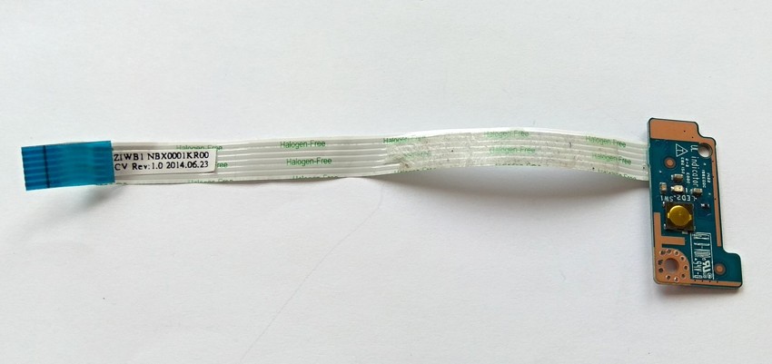 Lenovo B50-70 Power Button Board w/ cable ZIWB3, LS-B098P, NBX0001KR00