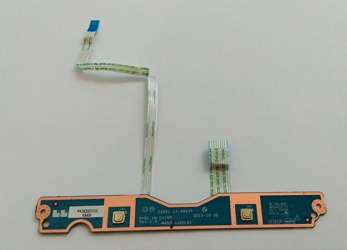 HP 250 G3 touchpad button board w plastic ZSO51 LS-A992P 749651-001 M455MKJ32L01