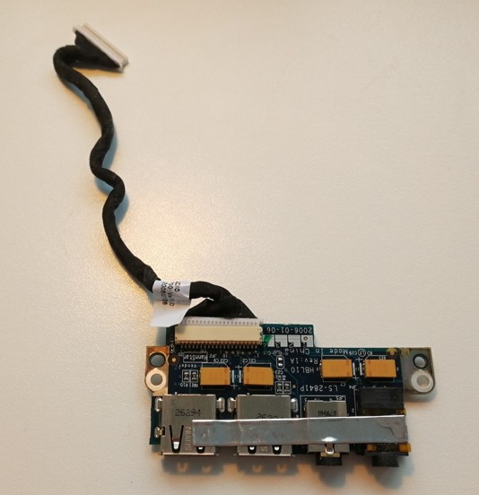 LS-2841P, 408492-001 USB, audio board with cable DC020004R00