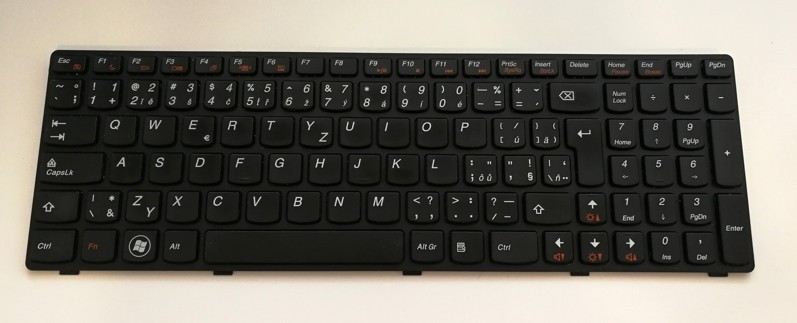 Lenovo G585 originál klávesnice T4G8-Czh-Slk, 25201903, 130N23A28, 9Z.N5SSC.213