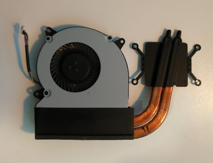 Original Asus N750JV CPU heatsink FAN 13NB0201AM1411, MF60070V1-C180-S9A, 4 pin