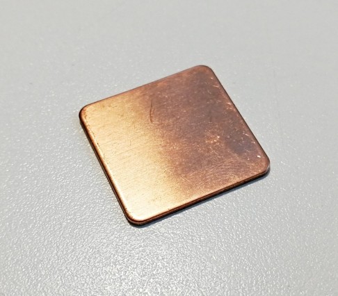 Cu thermal pad 20x20x1mm, 400W/(m.K) 