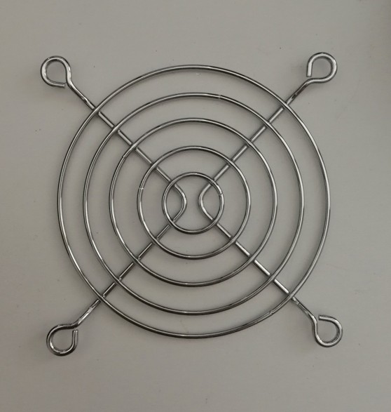Mřížka ventilátoru 80x80mm kovová
