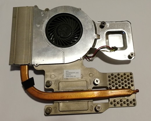 HP ProBook 4510s CPU fan heatsink 535767-001 6043B0063401  MCF-811AM05 SKLADEM