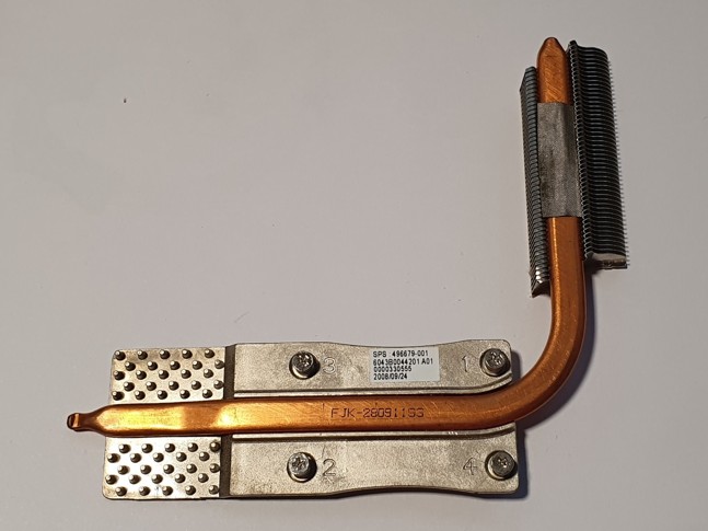 HP Compaq 6730S heatsink 496679-001 6043B0044201 A01 SKLADEM