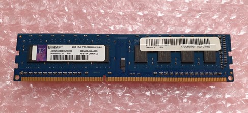 Kingston 2GB ACR256X64D3U13C9G 240Pin DIMM DDR3, 1.5V, 1Rx8, non-ECC, CL9, PC3-10600, 1333MHz SKLADEM