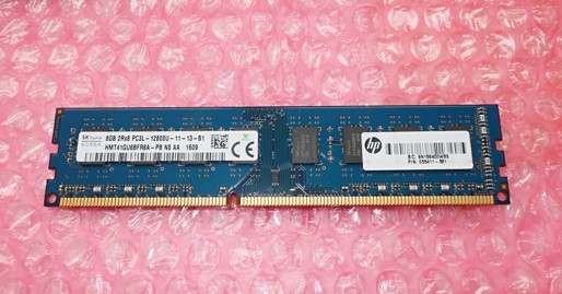 SK Hynix 8GB HMT41GU6BFR8A-PB, 655411-581,  DDR3-1600 UDIMM PC3L-12800U Dual Rank x8 SKLADEM