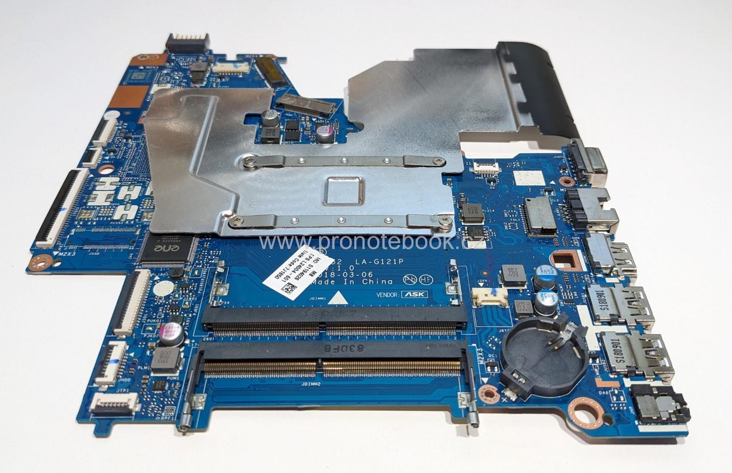 HP 250 G6 motherboard L24004-601, LA-G121P REV: 1.0, N4000, heatsink 924977-001 SKLADEM