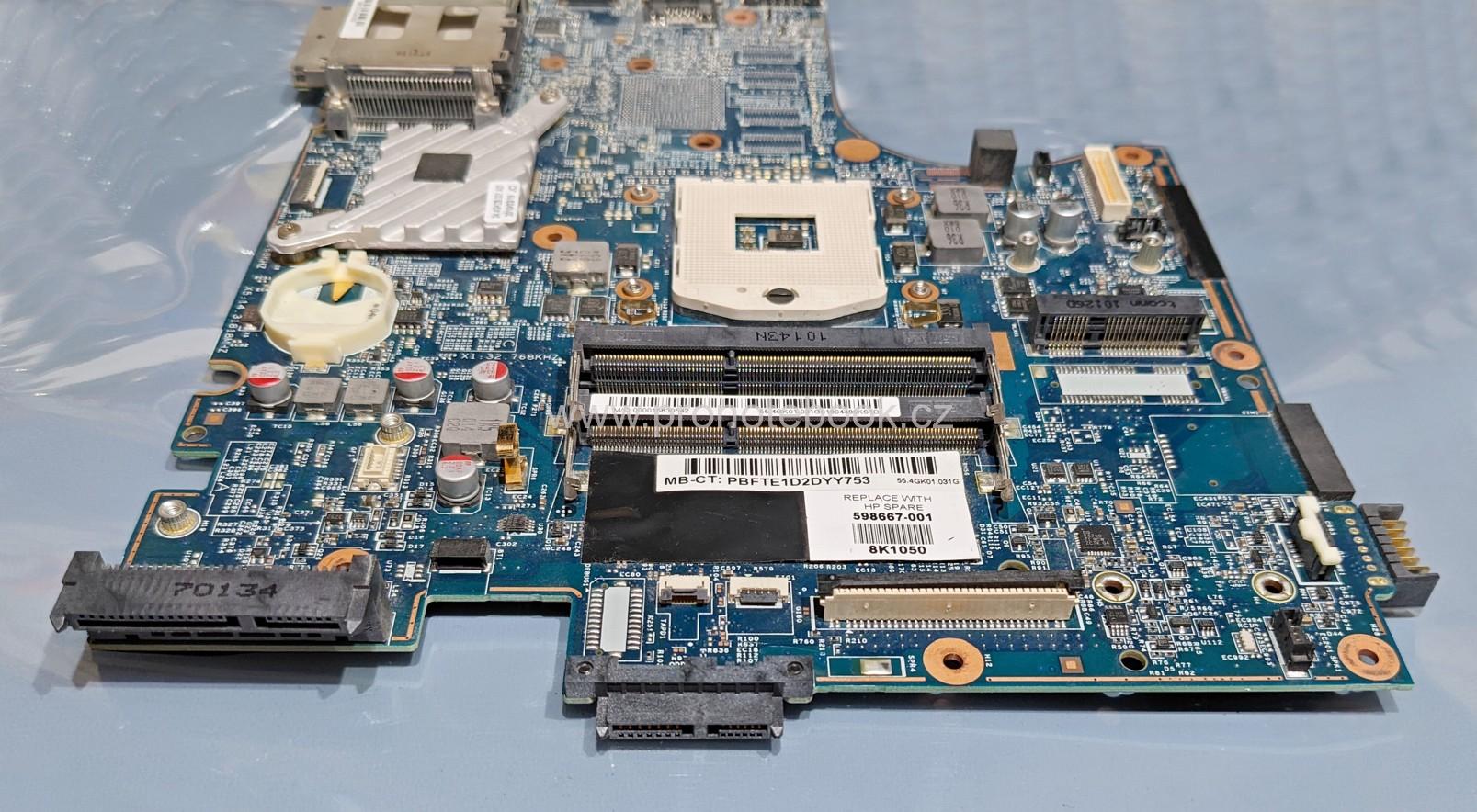 HP ProBook 4520s FUNKČNÍ základní deska PGA989, 2x RAM slot, H9265-1, 48.4GK06.011, 598667-001 SKLADEM