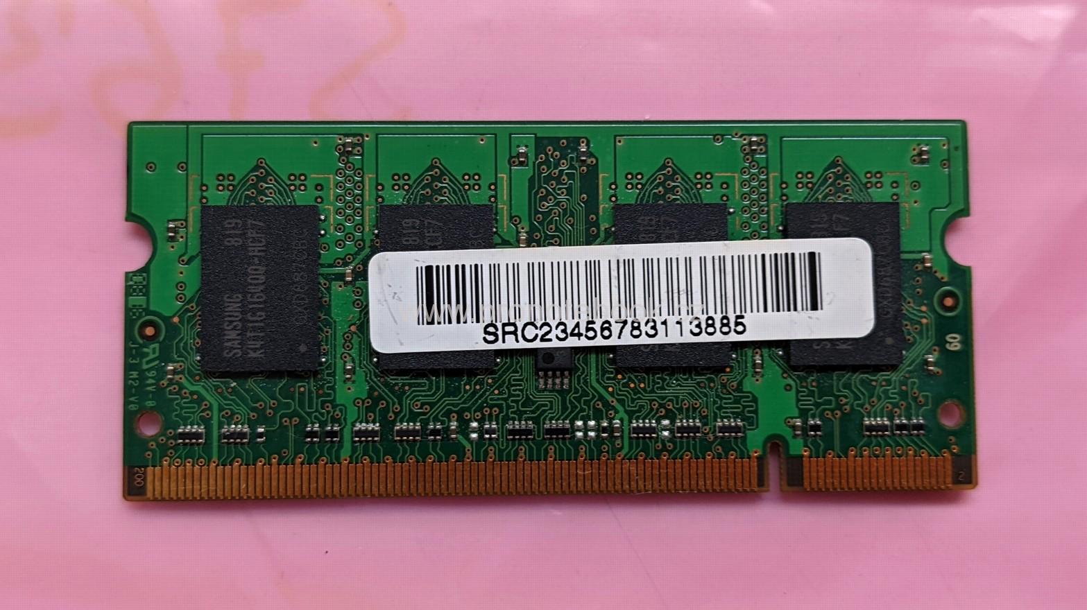 Samsung M470T2864QZ3-CF7 1GB DDR2 200-pin SO-DIMM PC2-6400 800MHz 2Rx 16 CL6 1.8V non-ECC SKLADEM