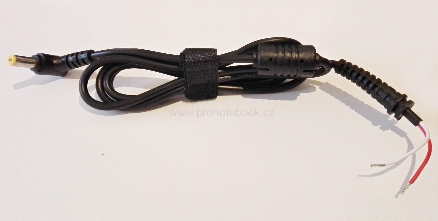 Napájecí kabel DC, 120cm, konektore 5.5 x 1.7mm 