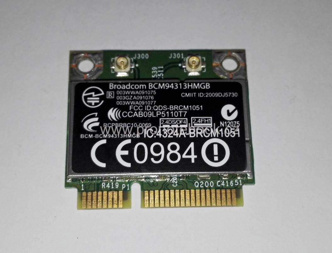 Broadcom BCM94313HMGBEPA, 802.11n and Bluetooth 3.0 High-Speed Half MiniCard