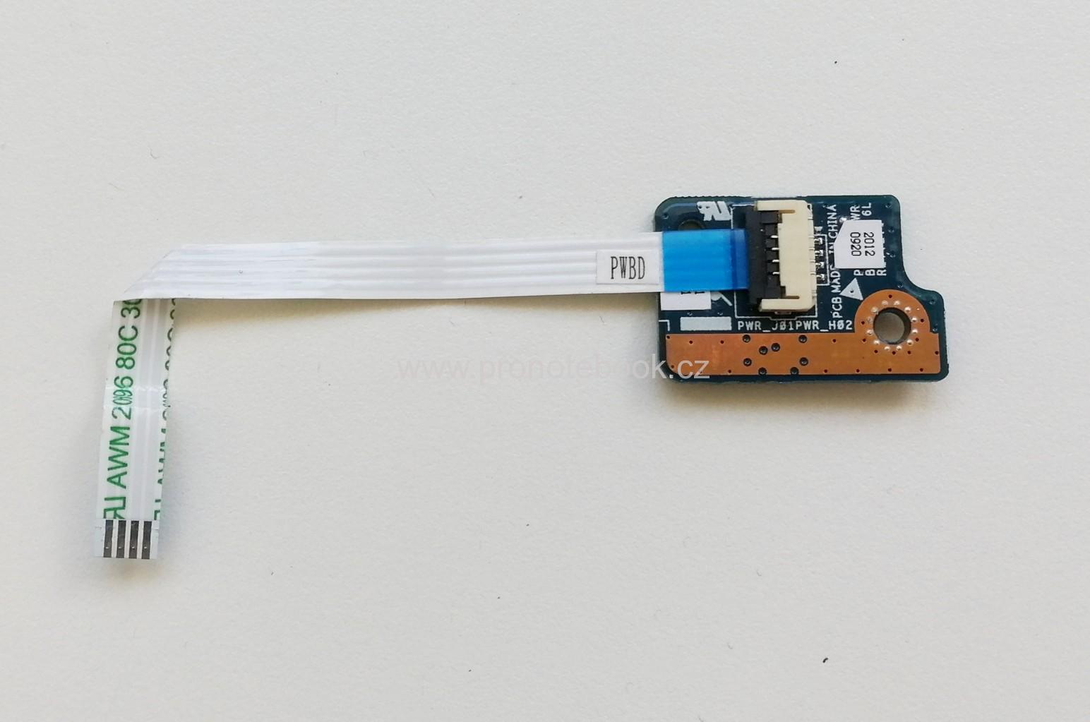 Toshiba Satellite L850 power button PWR_J01PWR_H02, cable ZWJ10B01