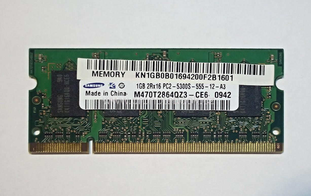 Samsung 1GB DDR2 667MHz CL5, M470T2864QZ3-CE6