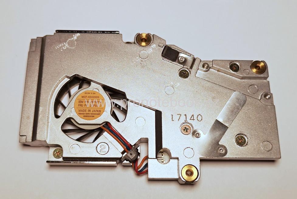 IBM ThinkPad T20 CPU Heatsink  fan MCF-6332H05  Bracket 26P9317 26P9254, 5V 0.2A SKLADEM