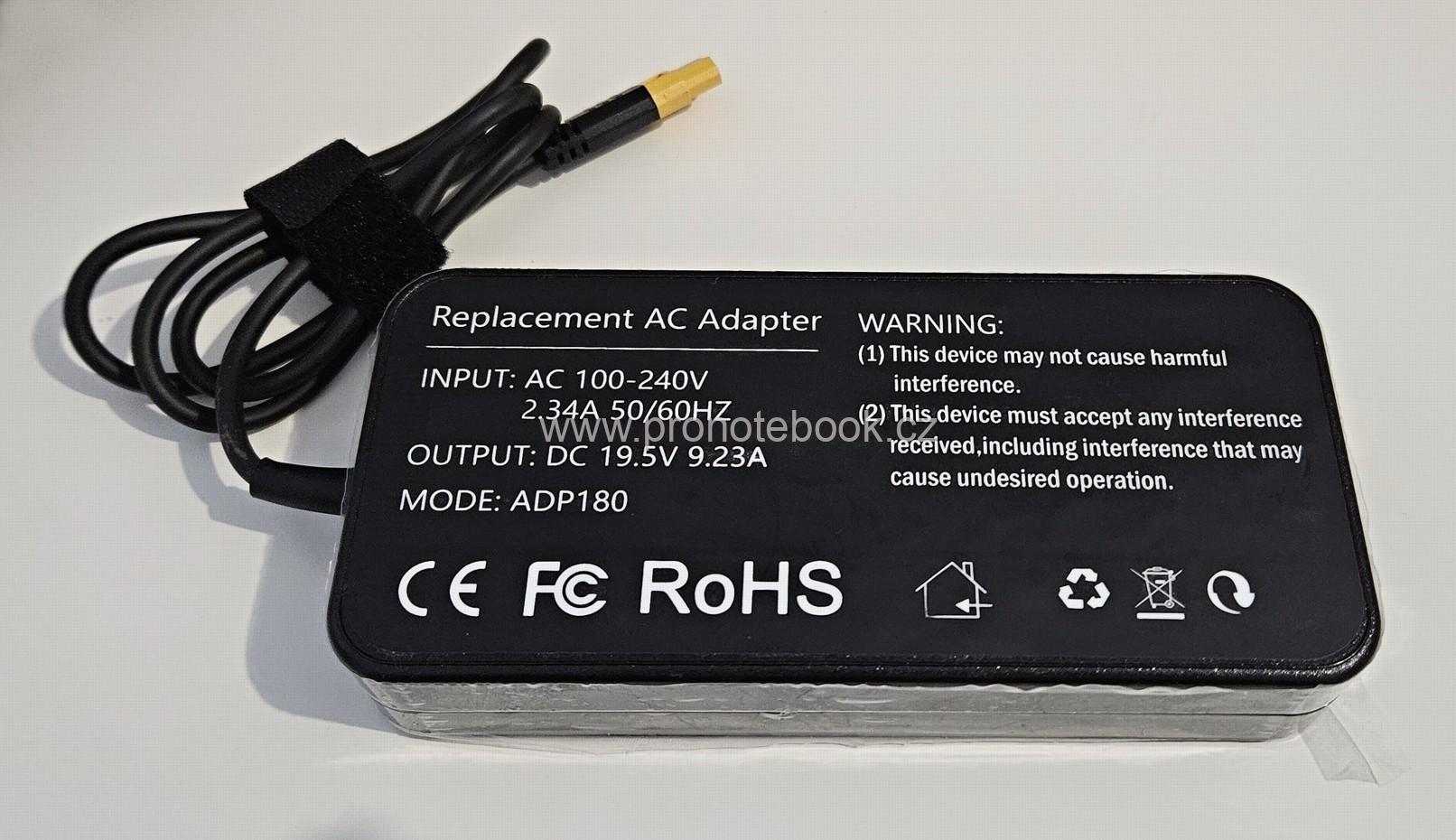 PSU ToolkitRC ADP180 AC 100-240v > DC 19.5V, 9.3A, 180W, XT60 NOVÉ SKLADEM